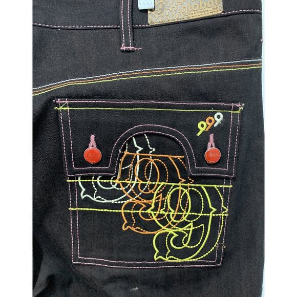 Gino Green Global Black Jeans Hip Hop Baggy 40 x 33 New w/ Tag - Picture 7 of 9